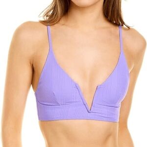 NWT L Space Siren bikini top purple medium